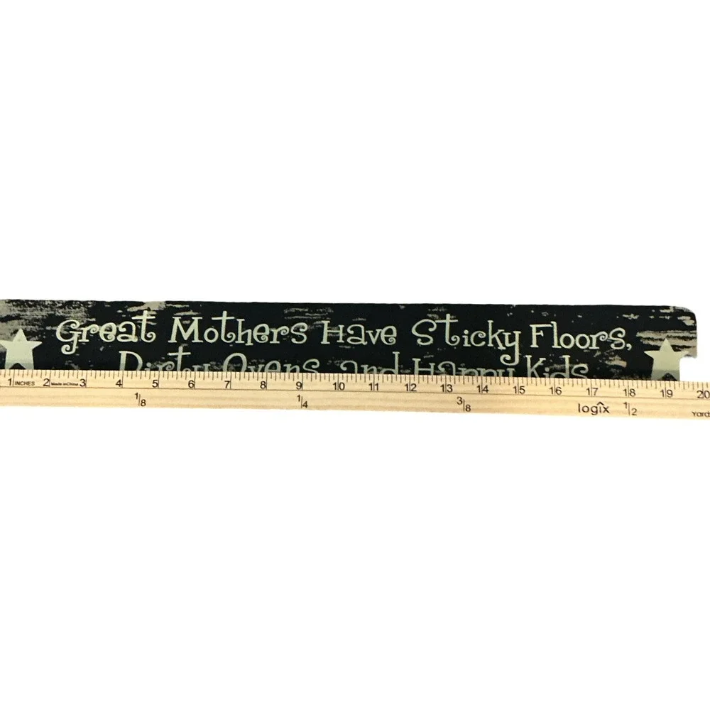 Direct International Great Mothers Have Sticky Floors Wooden Sign‎ 505-53062
